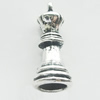 Zinc Alloy Cord End Caps, 11x27mm, Sold by Bag 