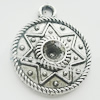 Pendant, Zinc Alloy Jewelry Findings, Lead-free, 22x26mm, Sold by Bag