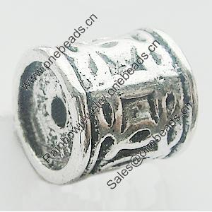 Beads, Zinc Alloy Jewelry Findings, Lead-free, 9x9mm, Sold by Bag