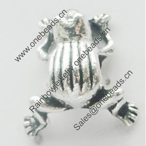 European Style Beads Zinc Alloy Jewelry Findings, Lead-free, 14x16mm Hole:4mm, Sold by Bag