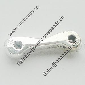 Connectors, Zinc Alloy Jewelry Findings, Lead-free, 14x3.5mm, Sold by Bag