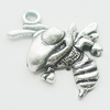 Pendant, Zinc Alloy Jewelry Findings, Lead-free, 18x19mm, Sold by Bag