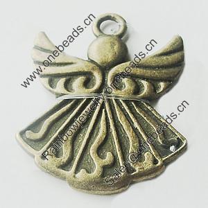 Pendant, Zinc Alloy Jewelry Findings, Lead-free, 40x30mm, Sold by Bag