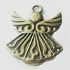 Pendant, Zinc Alloy Jewelry Findings, Lead-free, 40x30mm, Sold by Bag