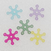 Matte Acrylic Beads, Mix Color, Snow 15mm Hole:2mm, Sold by Bag  