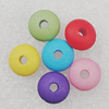 Imitation Wood Acrylic Beads, Mix Color, 8mm Hole:2.5mm, Sold by Bag