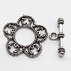 Clasps Zinc Alloy Jewelry Findings Lead-free, Loop:25x26mm Bar:4x24mm, Sold by KG 