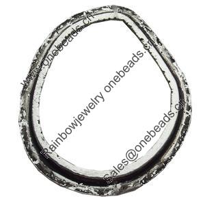 Donut, Zinc Alloy Jewelry Findings, Lead-free, 27x32mm, Sold by Bag