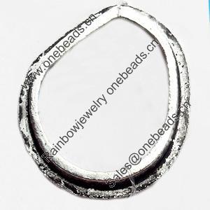 Donut, Zinc Alloy Jewelry Findings, Lead-free, 26x31mm, Sold by Bag