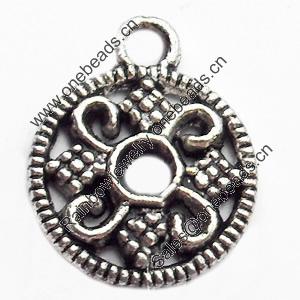 Pendant, Zinc Alloy Jewelry Findings, Lead-free, 12x15mm, Sold by Bag