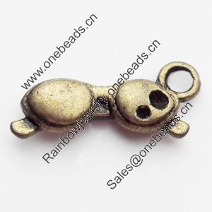 Pendant, Zinc Alloy Jewelry Findings, Lead-free, glasses, 17x8mm, Sold by Bag