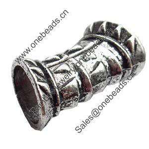 Beads, Zinc Alloy Jewelry Findings, Lead-free, 23x11mm, Sold by Bag