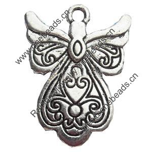 Pendant, Zinc Alloy Jewelry Findings, Lead-free, 18x23mm, Sold by Bag