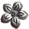 Pendant, Zinc Alloy Jewelry Findings, Lead-free, Flower, 42x44mm, Sold by Bag