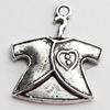 Pendant, Zinc Alloy Jewelry Findings, Lead-free, 21x24mm, Sold by Bag