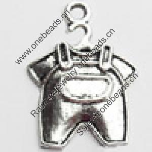 Pendant, Zinc Alloy Jewelry Findings, Lead-free, 16x22mm, Sold by Bag