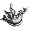 Pendant, Zinc Alloy Jewelry Findings, Lead-free, 34x27mm, Sold by Bag