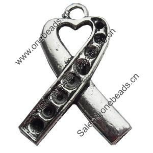 Pendant, Zinc Alloy Jewelry Findings, Lead-free, 19x25mm, Sold by Bag