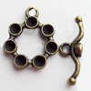 Clasps Zinc Alloy Jewelry Findings Lead-free, Loop:19x22mm Bar:8x24mm, Sold by KG