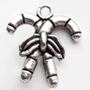 Pendant, Zinc Alloy Jewelry Findings, Lead-free, 17x18mm, Sold by Bag