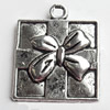 Pendant, Zinc Alloy Jewelry Findings, Lead-free, 17x21mm, Sold by Bag