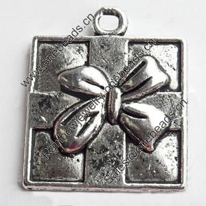 Pendant, Zinc Alloy Jewelry Findings, Lead-free, 17x21mm, Sold by Bag