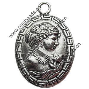 Pendant, Zinc Alloy Jewelry Findings, Lead-free, 21x31mm, Sold by Bag