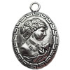Pendant, Zinc Alloy Jewelry Findings, Lead-free, 21x31mm, Sold by Bag