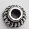 Bead Caps Zinc Alloy Jewelry Findings, Lead-free, 10mm, Hole:3.5mm, Sold by Bag