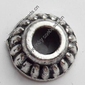 Bead Caps Zinc Alloy Jewelry Findings, Lead-free, 10mm, Hole:3.5mm, Sold by Bag
