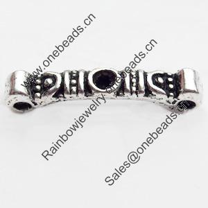 Connector, Zinc Alloy Jewelry Findings, Lead-free, 18x3mm, Sold by Bag