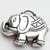 Pendant, Zinc Alloy Jewelry Findings, Lead-free, elephant, 35x30mm, Sold by Bag