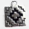 Pendant, Zinc Alloy Jewelry Findings, Lead-free, 14x18mm, Sold by Bag
