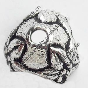 Bead Caps Zinc Alloy Jewelry Findings, Lead-free, 7mm, Sold by Bag