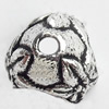 Bead Caps Zinc Alloy Jewelry Findings, Lead-free, 7mm, Sold by Bag