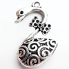 Pendant, Zinc Alloy Jewelry Findings, Lead-free, goose, 20x35mm, Sold by Bag