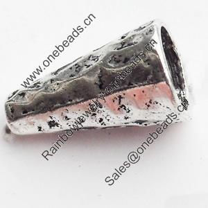Beads, Zinc Alloy Jewelry Findings, Lead-free, 14x8mm, Sold by Bag