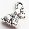 Pendant, Zinc Alloy Jewelry Findings, Lead-free, 8x10mm, Sold by Bag