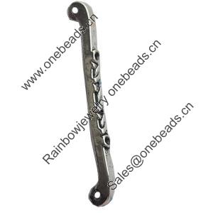 Connector, Zinc Alloy Jewelry Findings, Lead-free, 3x42mm, Sold by Bag