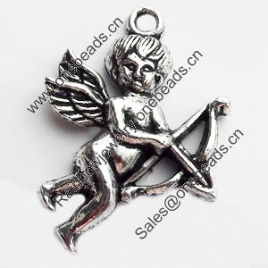 Pendant, Zinc Alloy Jewelry Findings, Lead-free, 20x28mm, Sold by Bag