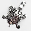 Pendant, Zinc Alloy Jewelry Findings, Lead-free, 15x22mm, Sold by Bag