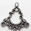 Pendant, Zinc Alloy Jewelry Findings, Lead-free, 25x25mm, Sold by Bag