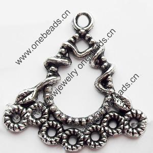 Pendant, Zinc Alloy Jewelry Findings, Lead-free, 25x25mm, Sold by Bag