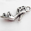 Pendant, Zinc Alloy Jewelry Findings, Lead-free, 19x8mm, Sold by Bag