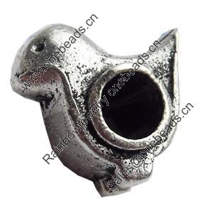 European Style Beads Zinc Alloy Jewelry Findings, Lead-free, 13x13mm Hole:5mm, Sold by Bag