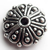 Beads Zinc Alloy Jewelry Findings, Lead-free, 14mm, Sold by Bag
