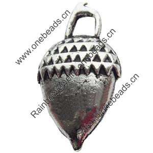 Pendant, Zinc Alloy Jewelry Findings, Lead-free, 14x25mm, Sold by Bag