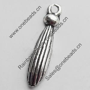 Pendant, Zinc Alloy Jewelry Findings, Lead-free, 3.5x20mm, Sold by Bag