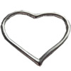Connector, Zinc Alloy Jewelry Findings, Lead-free, Heart, 28x23mm, Sold by Bag