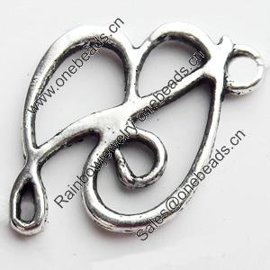 Pendant, Zinc Alloy Jewelry Findings, Lead-free, 19x19mm, Sold by Bag